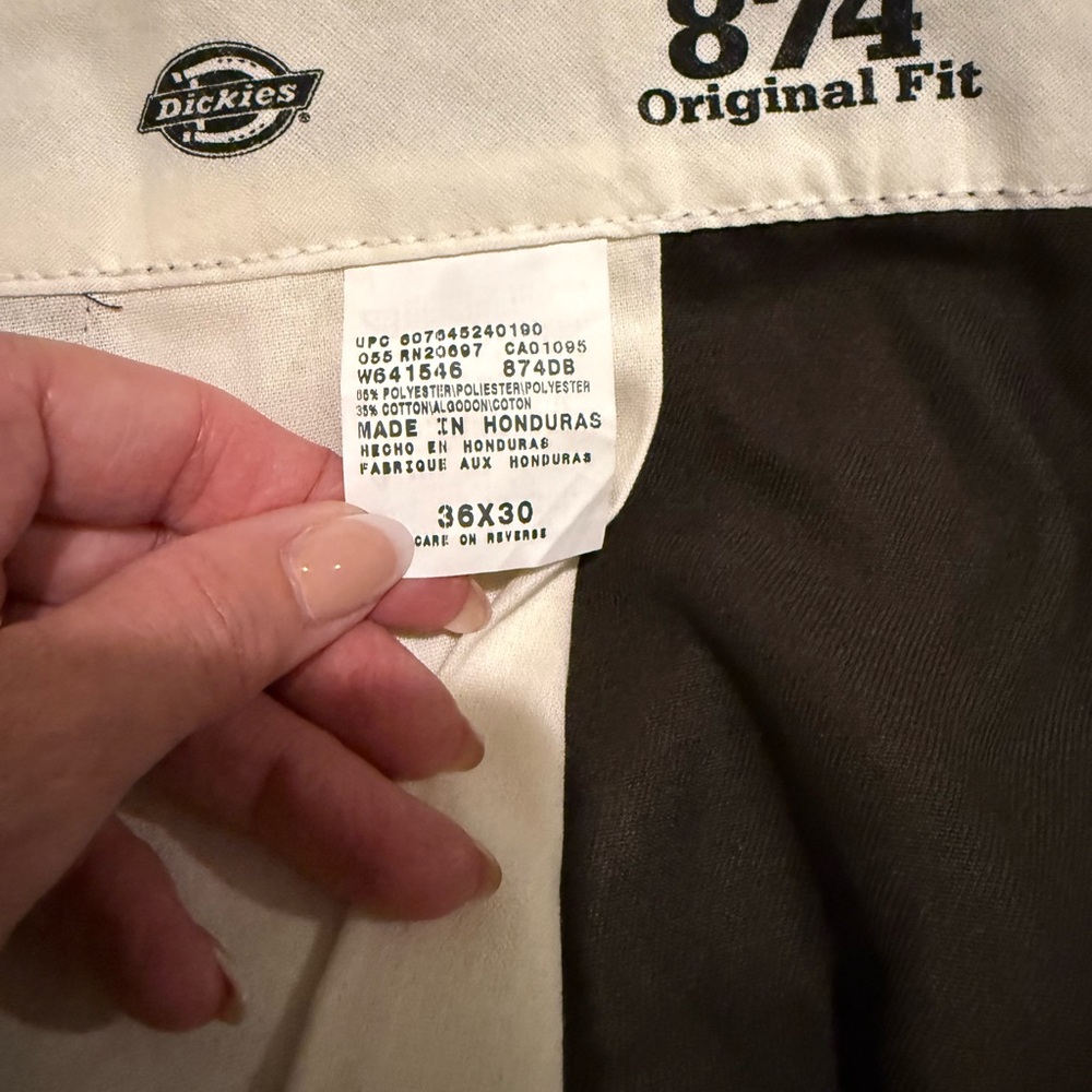 Chocolate brown 874 Dickies pants size 36”x30” - Picture 6 of 6